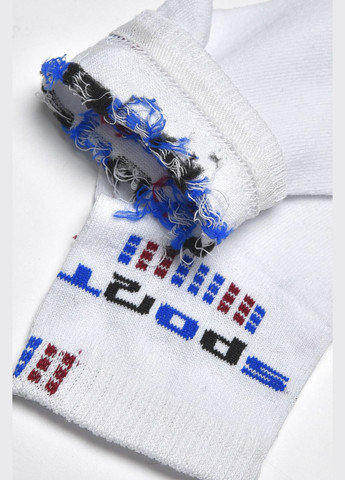 Носки мужские спортивные белого цвета размер 41-45 Let's Shop (278050270)
