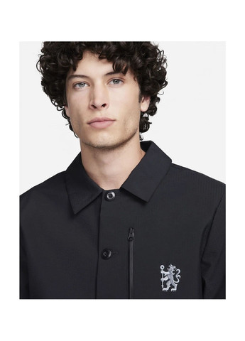 Чорна куртка чоловіча sb storm-fit chelsea f.c. black Nike