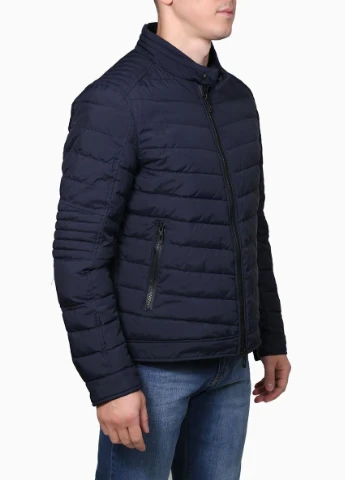 Синяя демисезонная куртка синий 78/600195/7073 Antony Morato