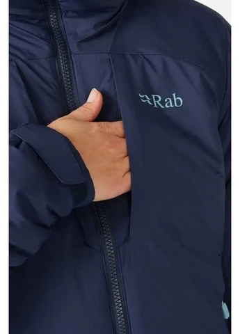 Синя зимня жіноча утеплена куртка xenair alpine jacket womens Rab