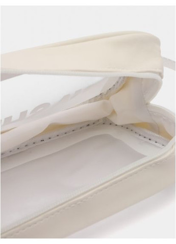 Прозрачная косметичка Washbag 26см белая для хранения косметики и мелочей водонепроницаемая сумка ProDobro (365443176)