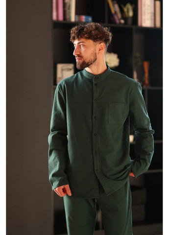Пижама мужская фланель TOKYO SOFT зеленая Handy Wear (315705522)