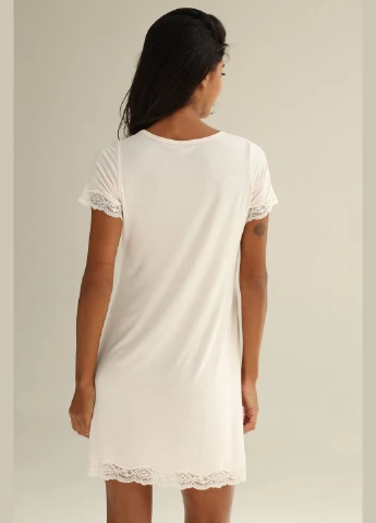 Нічна сорочка з модалу German Volf 24079 cream (297531964)