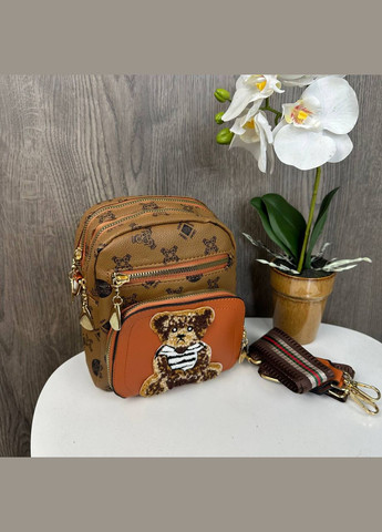 Женская мини маленькая сумочка Рыжый (1469ДКр) No Brand сумка (341085610)