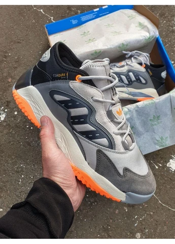 КРОСІВКИ ЖІНОЧІ ADIDAS STREETBALL 2 GREY BLACK ORANGE АДІДАС СТРІТБОЛ ЧОРНІ No Brand чорні демісезони (392010091)