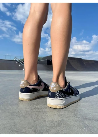 Цветные летние кроссовки nike air force 1 cactus jack найк аир форс 1 No Brand