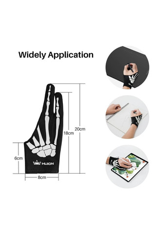 Рукавичка для графічного планшета GL04 Skeleton Right(на праву руку) Huion (300523776)