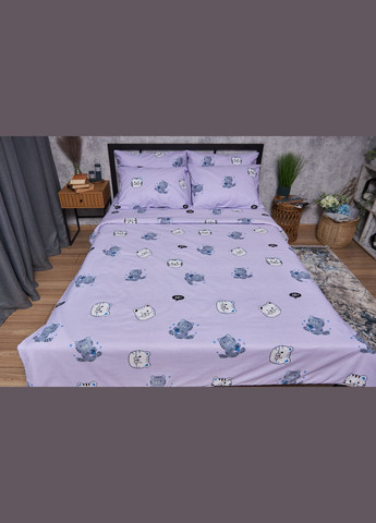 Комплект постільної білизни Бязь Gold Люкс King Size 220x240 наволочки 2х50х70 (MS-820004026) Moon&Star Hello Kitty (288536256)