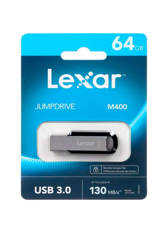 USB флеш накопичувач 64GB JumpDrive M400 USB 3.0 (LJDM400064G-BNBNG) Lexar (357208955)