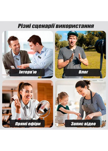 Беспроводная Петличка 2 шт с Зарядным Кейсом USB Type C Беспроводной Микрофон Петличный для Телефона на одежду SX (366664727)