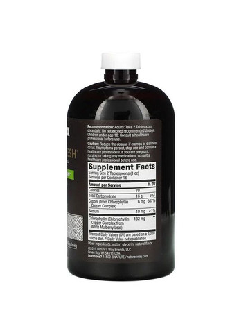 Жидкий хлорофилл Chlorofresh антиоксидант с ароматом мяты 473,2 мл Nature's Way (264648075)