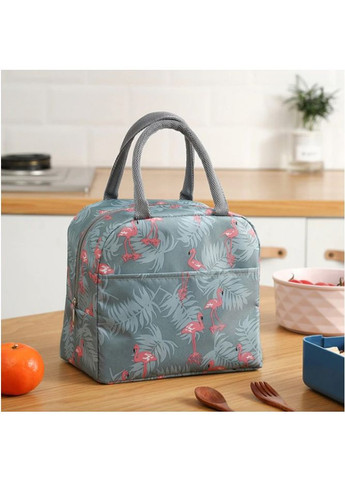 Ланч бег "Flamingos" - сірий No Brand (295012750)