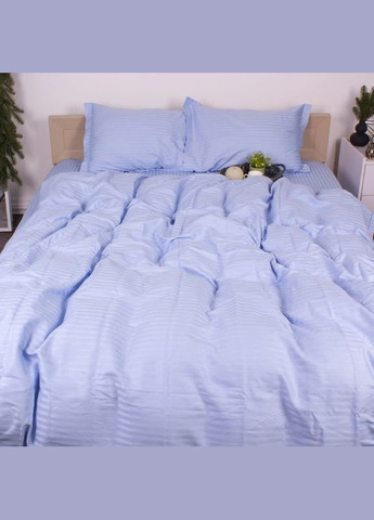 Евро комплект Постельного белья Страйп Сатин Lilac 200х220 Vital-Textile SPе-7 (331013320)