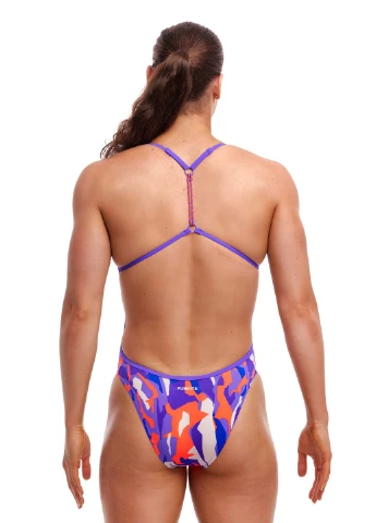 Синій літній жіночий купальник funkita ladies twisted one piece torvill (fks038l71912) розмір Funky Trunks & Funkita