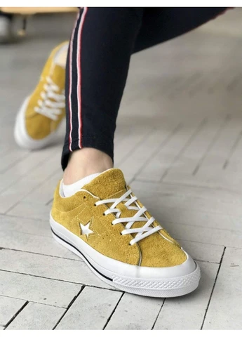 Жовті кеди чоловічі converse low yellow star конверс жовті демісезон No Brand