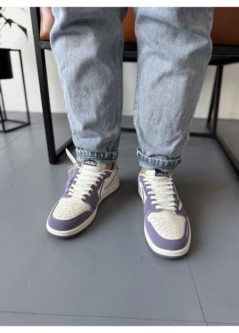 КРОССОВКИ ЖЕНСКИЕ NIKE 1 LOW TRAVIS SCOTT X LABUBU VIOLET НАЙК АИР РЕТРО ФИОЛЕТОВЫЕ No Brand фиолетовые демисезоны (391064945)