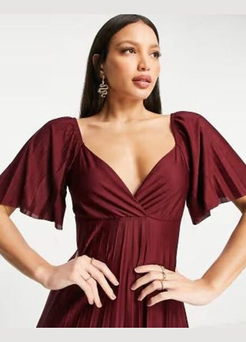 Бордова сукня Asos однотонна