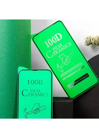 Защитное стекло Film Ceramic for Realme C3 без упаковки Черный No Brand (389472124)
