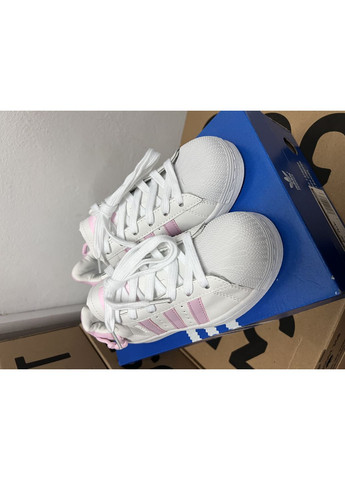 Белые демисезонные кроссовки мужские adidas superstar white pink адидас суперстар белые No Brand