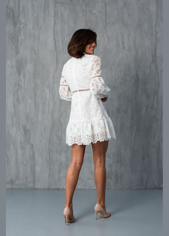 Белое вечернее платье а-силуэт ODDI однотонное