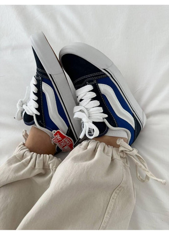 КЕДИ ЖІНОЧІ VANS KNU SKOOL NAVY BLUE ВАНС КНУ СКУЛ No Brand білі демісезони (368861741)