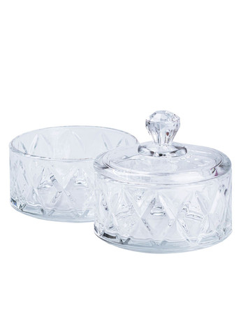 Конфета двухуровневая со стеклянной крышкой под хрусталь, прозрачный Yiwu (322294688)