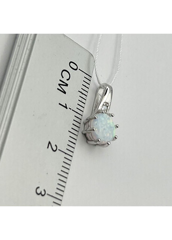 Срібний кулон з білим опалом 0,95 г No Brand (369737751)