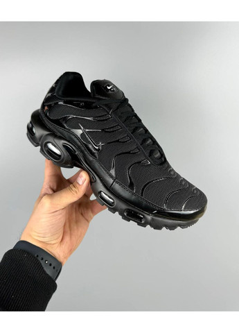 Белые демисезонные кроссовки nike air max plus triple black 604133-050 No Brand
