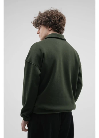 Хаки свитшот-поло мужской khaki Taboo clothing company (391917823)