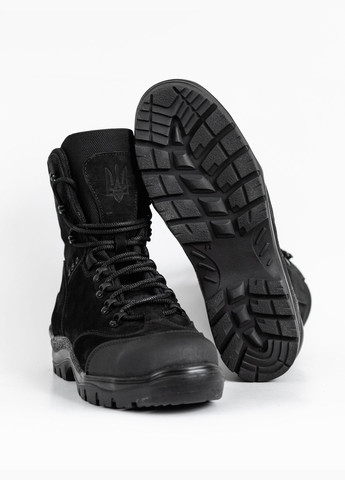 Кожаные Зимние Мужские Берцы Тактические. 39-46р Черные. Прочные и удобные! 45ZM-1010 No Brand (301137823)