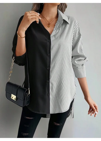 Чёрная блуза SHEIN