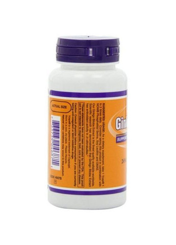Ginkgo Biloba 60 mg 60 Veg Caps Now Foods (362419118)