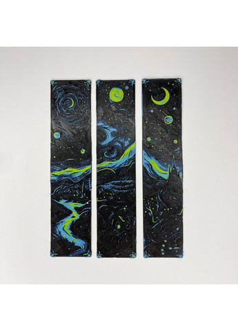 Набор пластиковых 3D закладок для книг Starry Night объемное изображение 16.5×3.5 см Finding (364237714)
