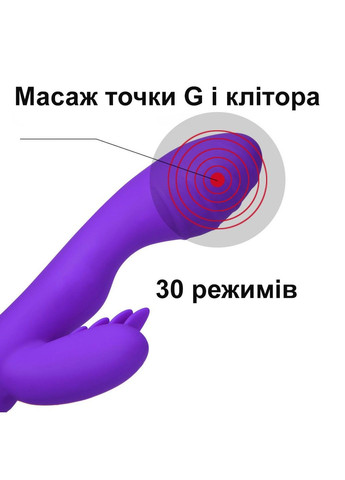 Вібратор – кролик для подвійної стимуляції (рожевий, тип ААА) We Love (313448643)