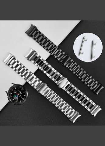 Браслет для Samsung Galaxy Watch 4 / 5 / 6,7 (сумісний) Чорний колір. No Brand (370101561)