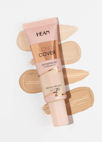 Тональное основание Long Cover Waterproof Foundation SPF20 тонн C2 Natural, 25 мл Hean Face (325490768)