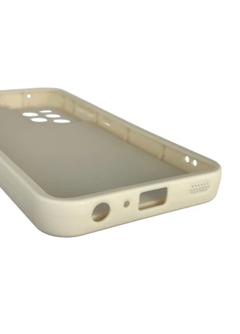Чохол силіконовий оригінальний Soft Touch з 3D принтом милий ведмедик для Galaxy A52s (SM-A528F) молочний (Повний захист камери) Samsung (377093836)