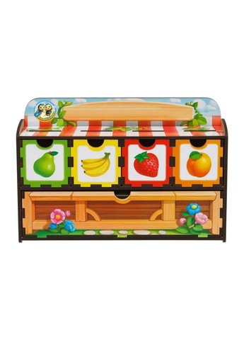 Дерев'яна настільна гра "Рахунок -2" Ubumblebees (ПСД070) PSD070 сортер-комодик No Brand (329890235)