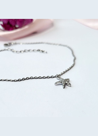 Серебряный Браслет на ногу с Подвеской Морская Звезда 23 - 27 см серебро 925 пробы Родированное 223511р 2.00г Nobrand (363969108)