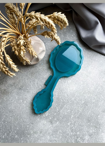 Молд Зеркало большое с ручкой мм силиконовая форма для эпоксидной смолы No Brand (370566804)