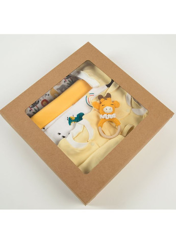 Желтый большой подарочный набор для младенцев с комбинезоном Trendy Tot 03-01340_000003219