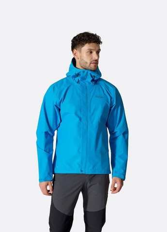 Мембранна куртка чоловіча Downpour Jacket, Black, Rab (334671527)