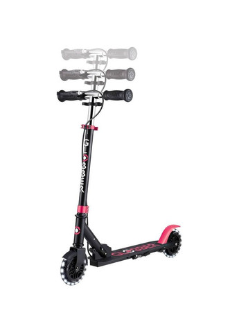 Самокат FLOW ELEMENT JUNIOR LIGHTS Black/Pink (729-110) Globber (357210824)