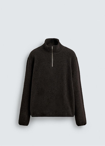 Темно-коричневий демісезонний светр Zara