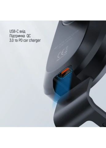 Автотримач 15W Air Vent Car Wireless Charger Black (CW-CHAW038Q-BK) Colorway (314852763)