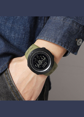 2070AG Army Green электронный спортивный, армейский Skmei (324089466)