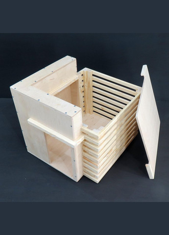 Будиночок для кішки з дерева Шварц бланже (ДДК-002001) No Brand (328453093)