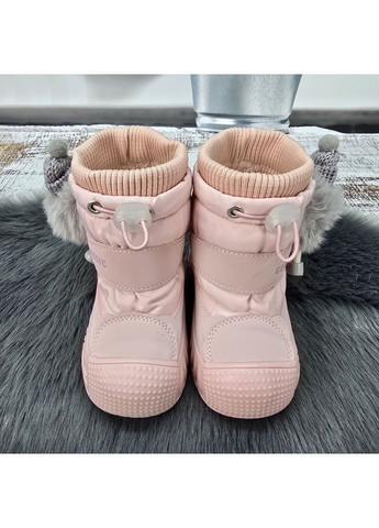 Чоботи дутики дитячі для дівчинки зимові на овчині Fashion (369377426)