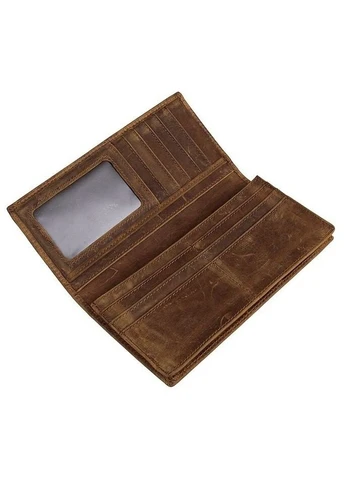 Купюрник чоловічий 14381 шкіряний Коричневий Vintage (394615266)