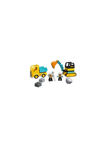 Конструктор Duplo Town Вантажівка та гусеничний екскаватор 20 деталей (10931) Lego (281425775)